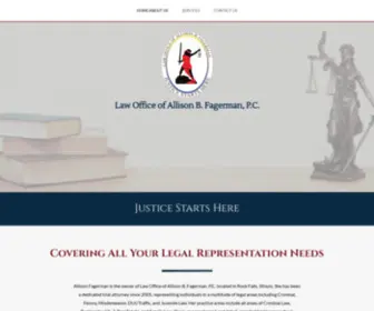 Justicestartshere.net(Law Office of Allison B) Screenshot