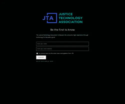 Justicetechassociation.org(The Justice Technology Association) Screenshot
