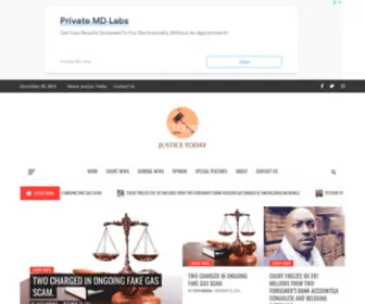 Justicetoday.co.ke(JUSTICE TODAY KENYA) Screenshot