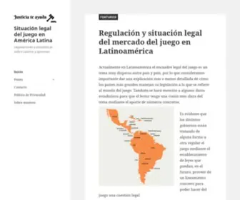 Justiciateayuda.cl(Situación legal del juego en América Latina) Screenshot