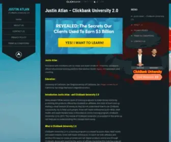 Justin-Atlan.com(ClickBank University 2.0) Screenshot