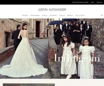 Justinalexander.com(Elegant and Sophisticated Wedding Dresses) Screenshot