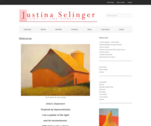 Justinaselinger.com(Justina Selinger) Screenshot
