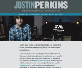 Justincarlperkins.com(Audio Mastering Engineer) Screenshot