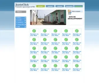 Justinclick.com(JustinClick l'Annuaire Ergonomique du Web) Screenshot
