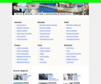 Justine.com(The Best Search Links on the Net) Screenshot