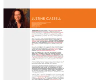 Justinecassell.com(Justine Cassell) Screenshot