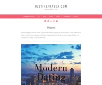 Justinefraser.com(Canadian Lifestyle & Travel) Screenshot