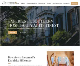 Justineinn.com(Justine Inn Savannah) Screenshot