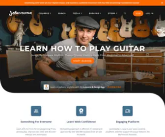 Justinguitar.com(Learn how to play guitar with) Screenshot