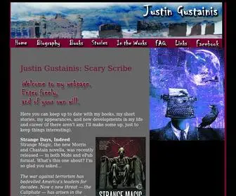 Justingustainis.com(Fiction writer Justin Gustainis) Screenshot