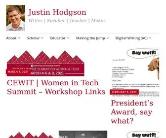 Justinhodgson.com(Writer) Screenshot