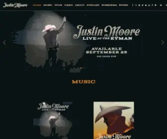 Justinmooremusic.com(Justin Moore) Screenshot