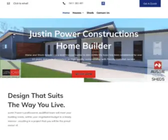 Justinpowerconstructions.com.au(Building your new home) Screenshot