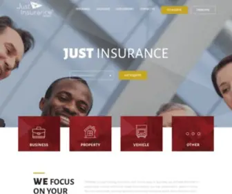 Justinsurancebrokers.com(Just Insurance Brokers) Screenshot