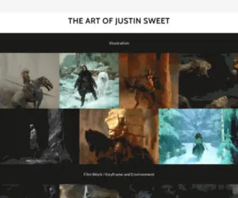 Justinsweet.com(The Art of Justin Sweet) Screenshot