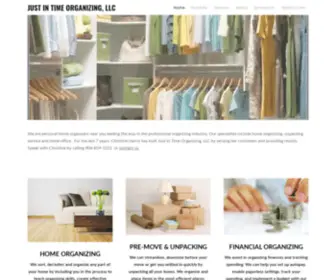 Justintime-Organizing.com(JUST IN TIME ORGANIZING) Screenshot