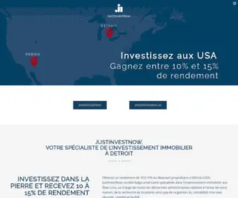 Justinvestnow.com(Investissez aux USA) Screenshot