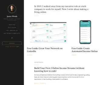 Justinwelsh.me(Justin Welsh) Screenshot