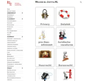 Justitia.nl(Biedt objectieve en praktische juridische hulp) Screenshot