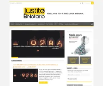 Justitonotario.es(Página de inicio) Screenshot