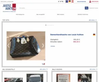 Justiz-Auktion.de(Startseite) Screenshot
