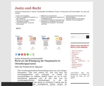 Justiz-UND-Recht.de(Rechtspolitik und Methode) Screenshot