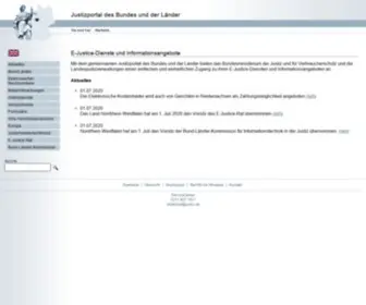 Justiz.de(Justizportal des Bundes und der Länder) Screenshot