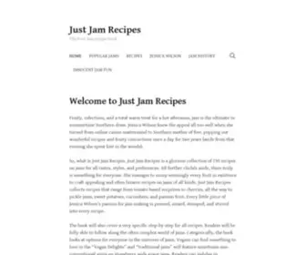 Justjamrecipes.com(The best jam recipe book) Screenshot