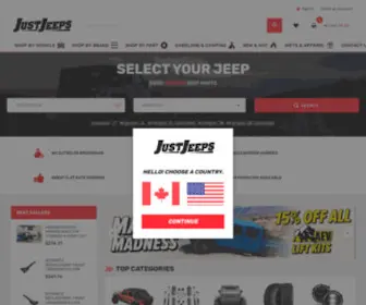 Justjeeps.com(Jeep Parts & Accessories) Screenshot