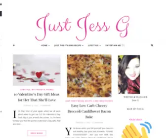 Justjessg.com(Just Jess G) Screenshot