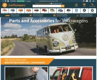 Justkampers.com(VW Camper) Screenshot