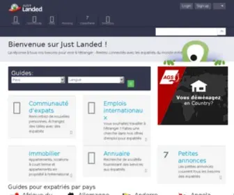 Justlanded.fr(Just Landed) Screenshot