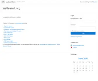 Justlearnit.org(Moodle) Screenshot