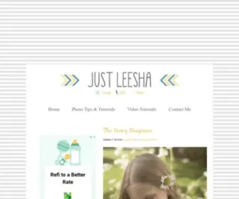 Justleesha.com(Just Leesha) Screenshot