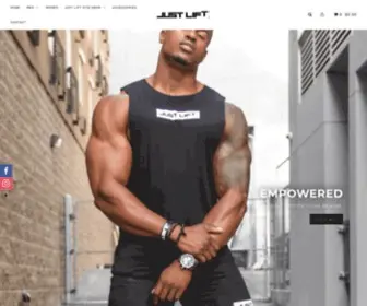 Justlift.com(The Official Just Lift. Clothing Website) Screenshot