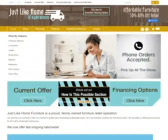 Justlikehomeexpress.com(Tarzana CA Furniture Store) Screenshot