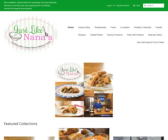 Justlikenanas.com(&quot;Just Like Nana&#039;s&quot; Handcrafted Rugelah) Screenshot