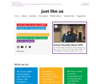 Justlikeus.org(Just Like Us) Screenshot