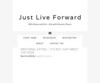 Justliveforward.com(Just Live Forward) Screenshot