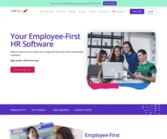 Justlogin.com(Singapore HR Management Software) Screenshot