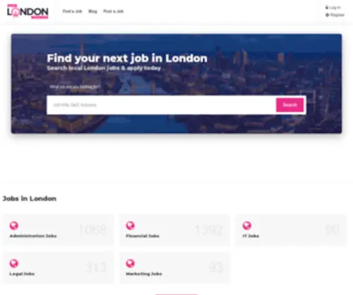 Justlondonjobs.com(Jobs in London) Screenshot