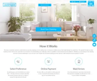 Justmaid.ae(Cleaning Services Dubai) Screenshot