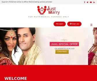 Justmarry.org(Indian Online Marriage Bureau) Screenshot