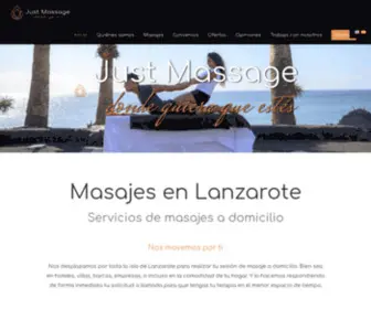 Justmassagelanzarote.com(Masajes en Lanzarote) Screenshot