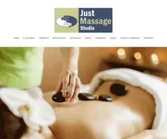 Justmassagestudio.com(JUST MASSAGE STUDIO) Screenshot