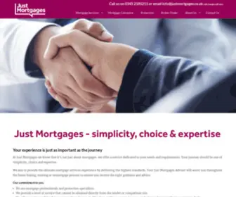 Justmortgages.co.uk(Mortgage Advisors UK) Screenshot