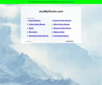 Justmysocks.com(Portal home) Screenshot
