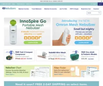 Justnebulizers.com(Nebulizers and Respiratory Supplies) Screenshot
