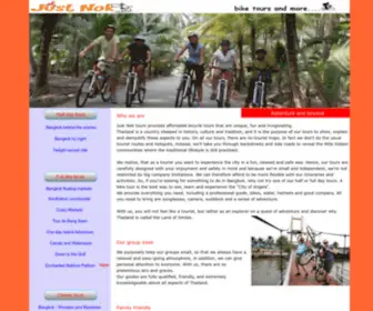 Justnoktours.com(Just Nok bicycle tours) Screenshot